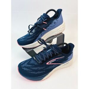 Brooks Launch 11 Womens Running Shoes Peacoat Blue Peach 120439 1B 483 Size 11